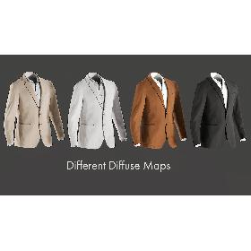 Men's and Women's Blazers 3D model